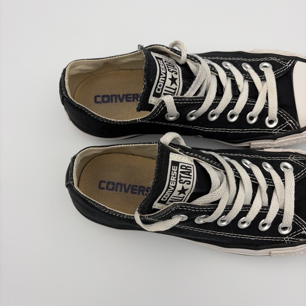 Converse All Star Sneakers Women's Size 6.5 Black Low Top Lace Up Chuck Taylor - Picture 8 of 16